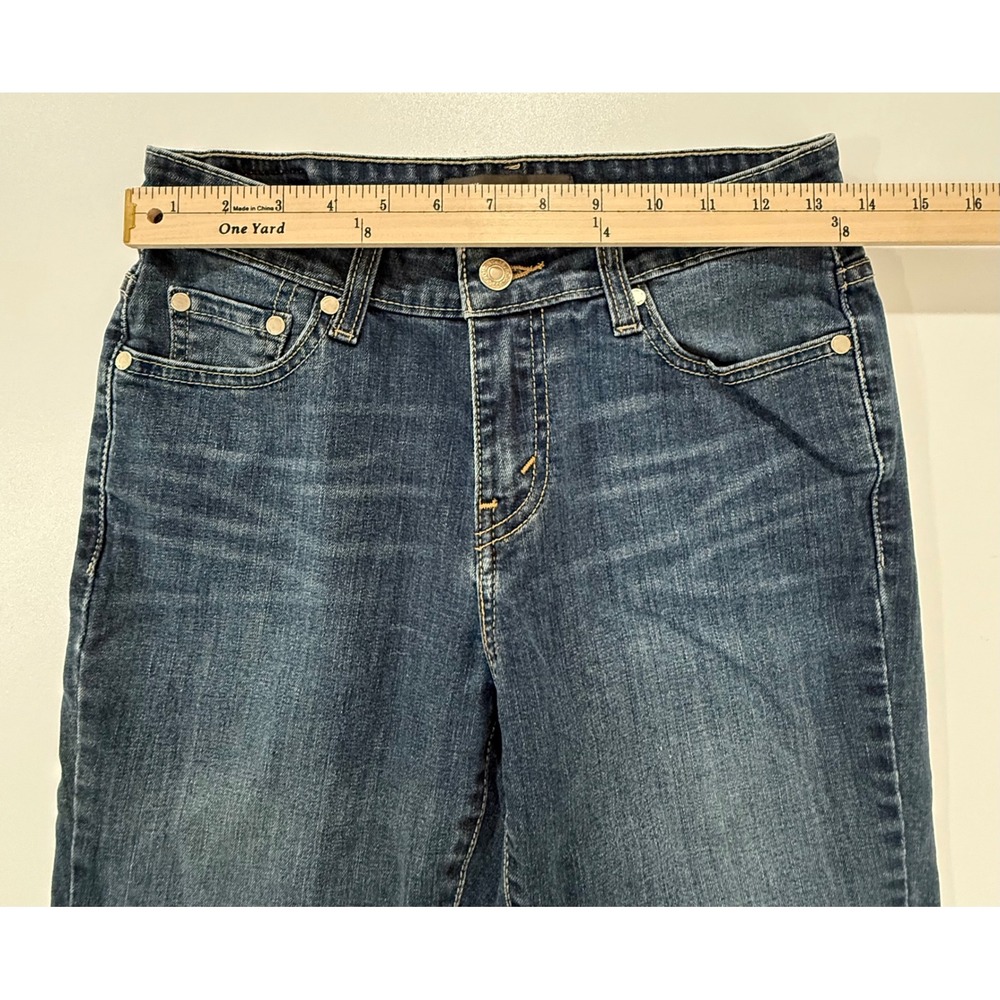 Levi's Women's Mid Rise Skinny Jeans W28 L32 Dark Wash Denim 258 - Picture 10 of 12